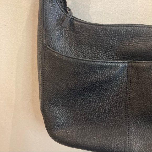 BRIGHTON Leather Metal Accents Braided Handle E726652 Shoulder Bag  Purse - Picture 7 of 14